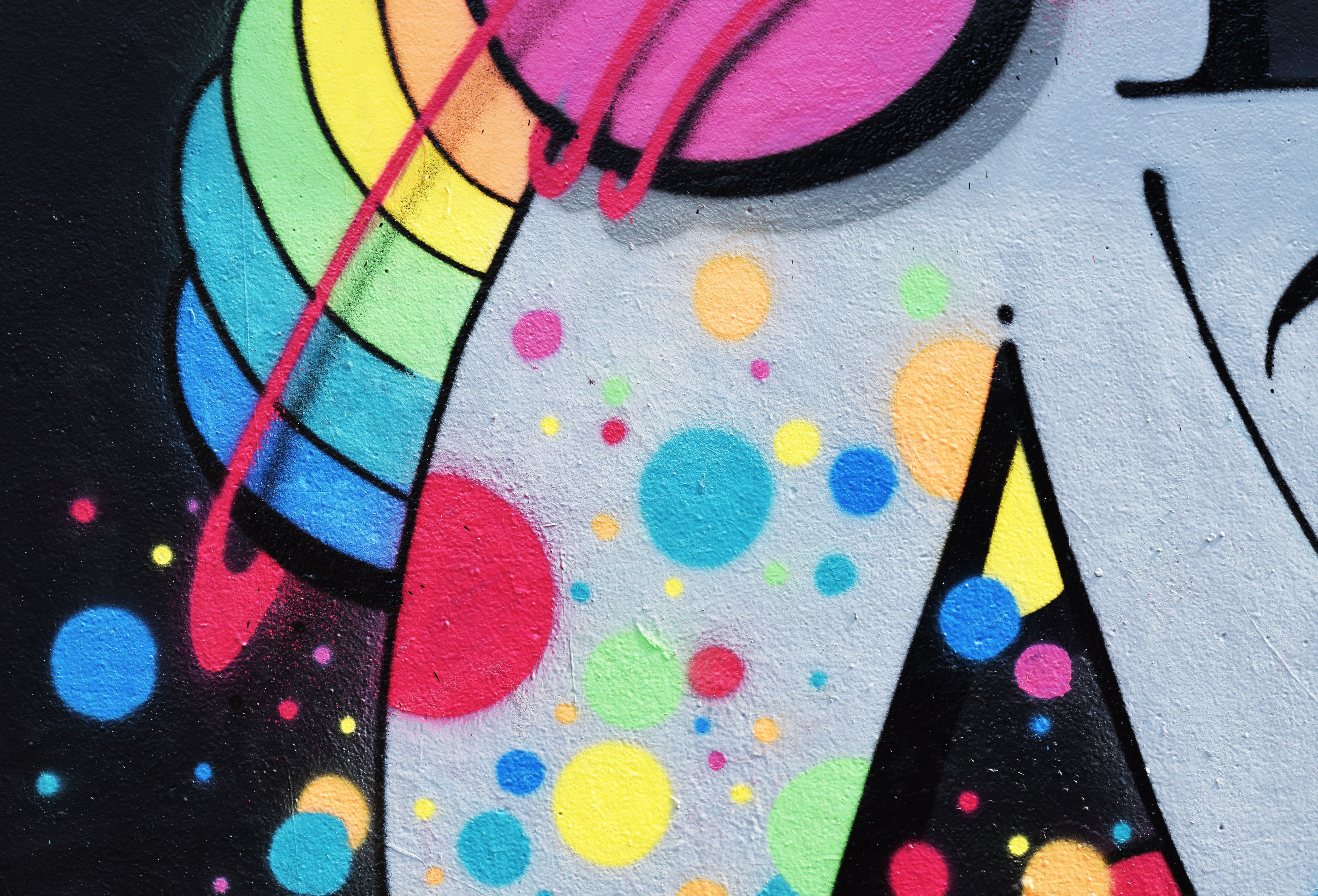 Farbenfrohes Graffiti