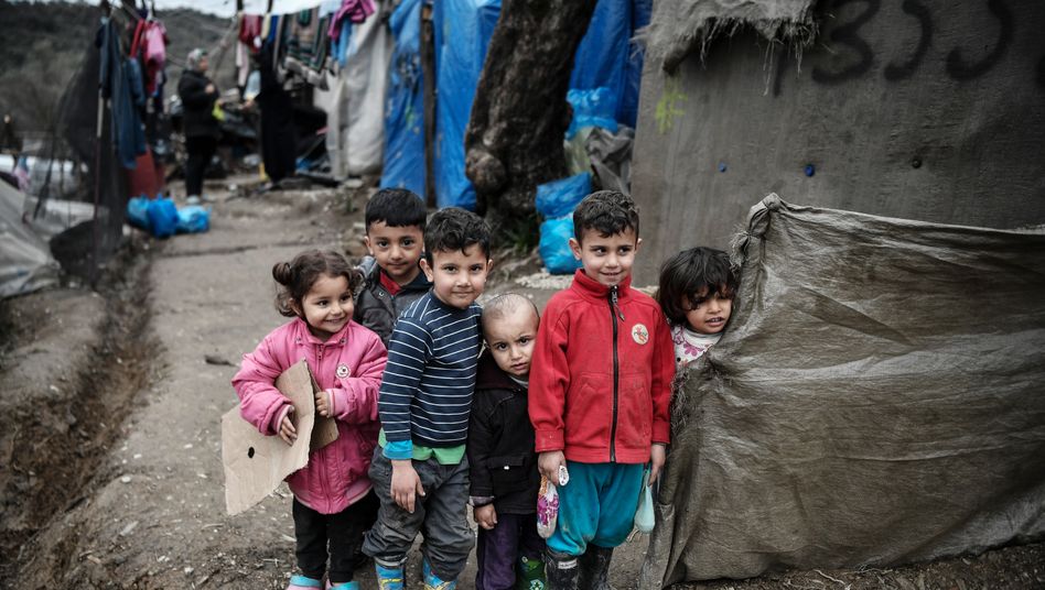 Kinder im Flüchtlingslager Moria