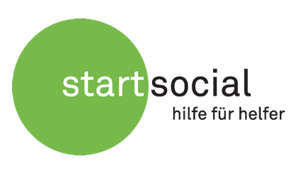 Logo von startsocial: "hilfe für helfer"